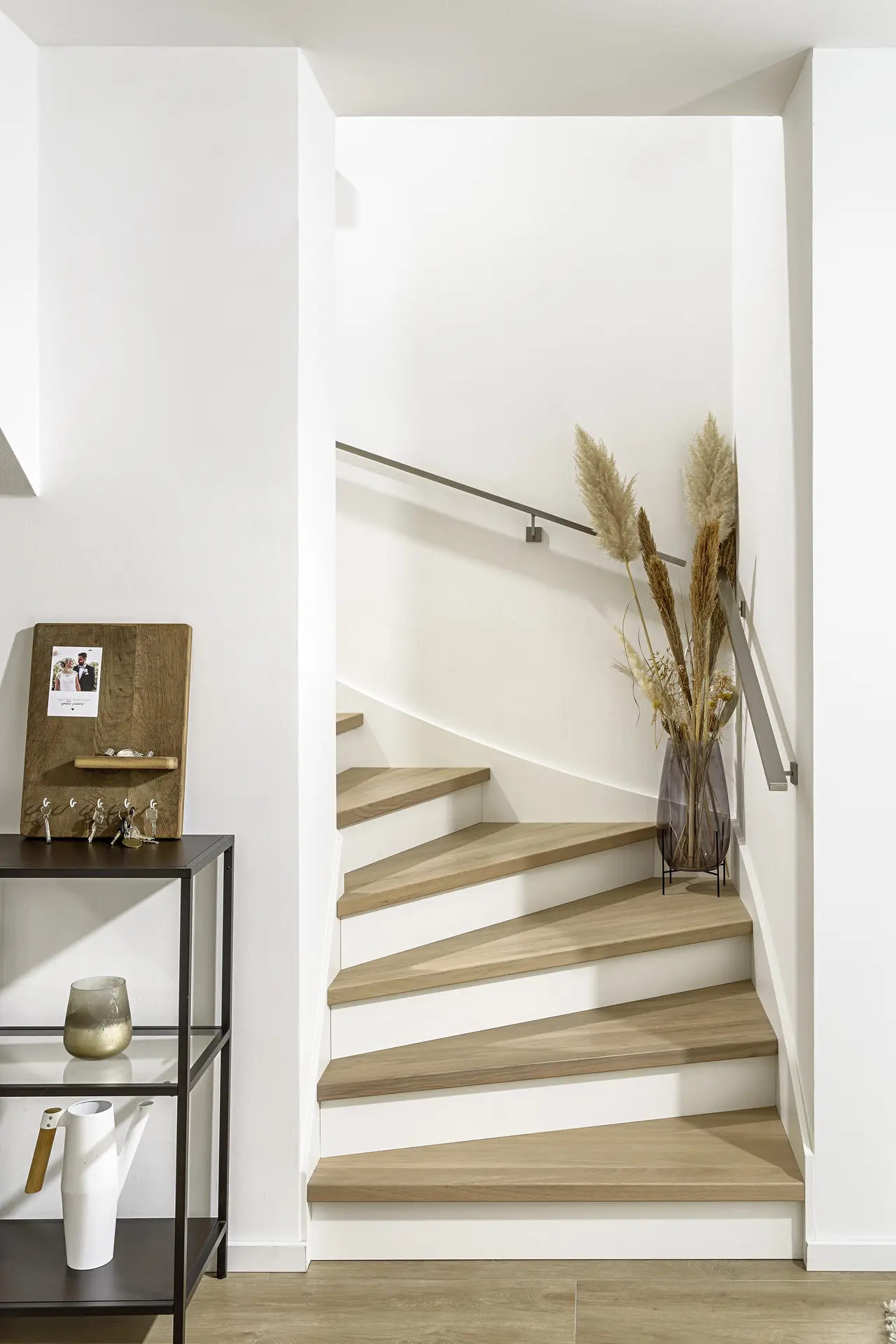 Gewendelte Treppe mit Eichenstufen